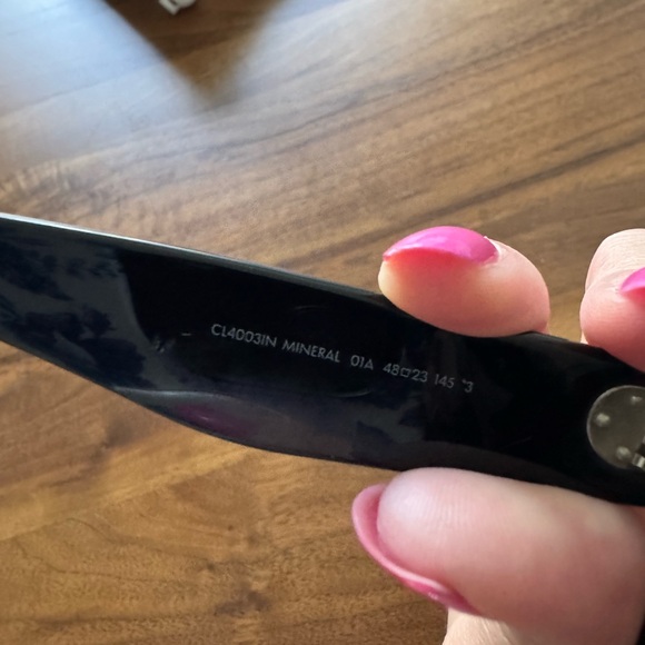 Celine Black Sunglasses classic round frames - Picture 4 of 5